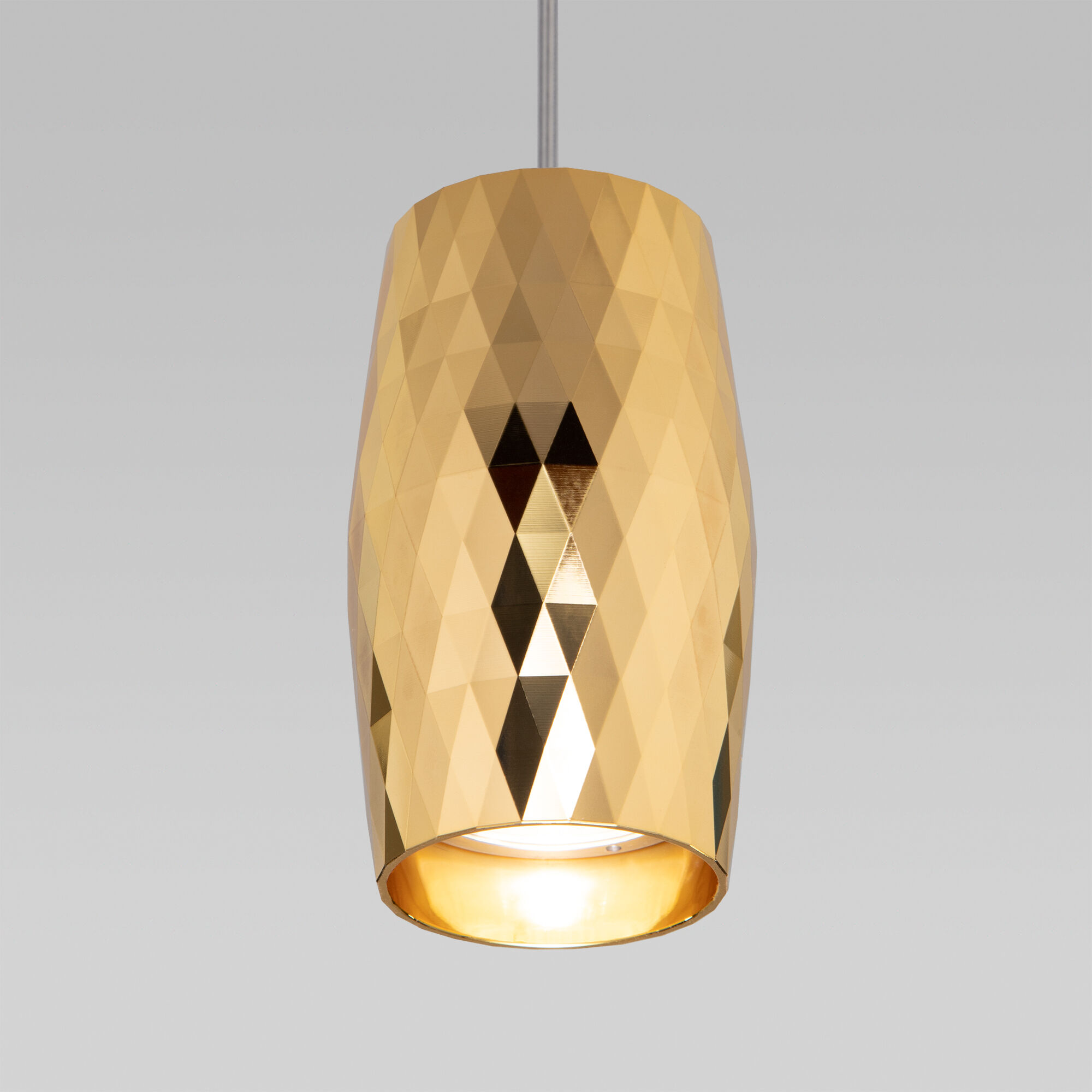 Подвесной светодиодный светильник в стиле лофт Eurosvet Bonaldo 50246/1 LED/ золото. Фото 3